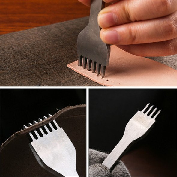 Tenedor Cuero Perforado 3mm 1