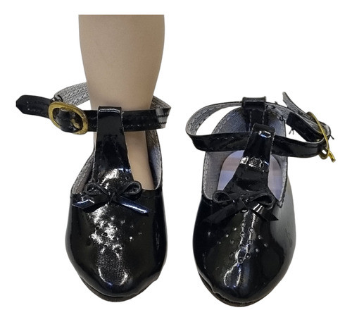 Muñecas De Porcelana Zapatos Kemper Charol 7,5 Cm . 0