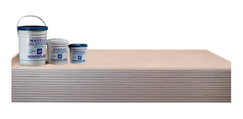 Placa Novoplack  Cielorraso Desmntable 8mm 0,605 X 1,215 Mt 0