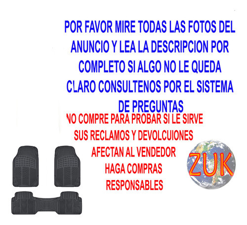 Cubre Alfombra Oregon Para Fiat Fiorino Vivace Mobi Qubo Zuk 1