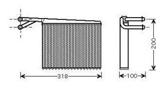 Radiador Calefaccion Mercedes Benz Sprinter 311/313/413 Cdi 1