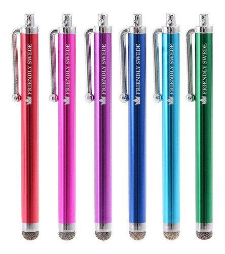 Knit Hybrid Fiber Tip Universal Capacitiva Stylus Pen Rosa 1
