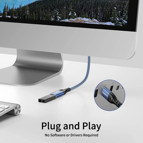 Cable De Extensin Usb [6.6ft+6.6ft 2 Pack] Usb 2.0 Cable De 1