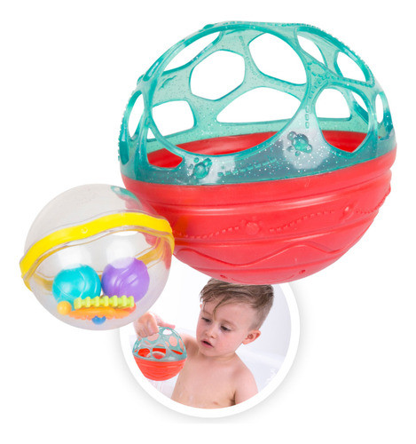 Bendy Bath Ball Rattle Jugar En El Agua Bebés Playgro 0