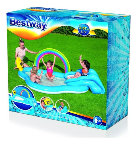 Play Center  Bestway Arcoiris 257cm X 145cm X 91cm Tts 0