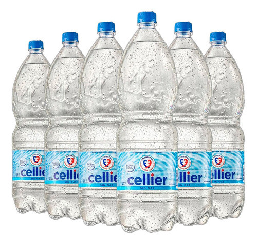 Agua Mineral Cellier 2 Litros Baja En Sodio Pack X6 Unidades 0