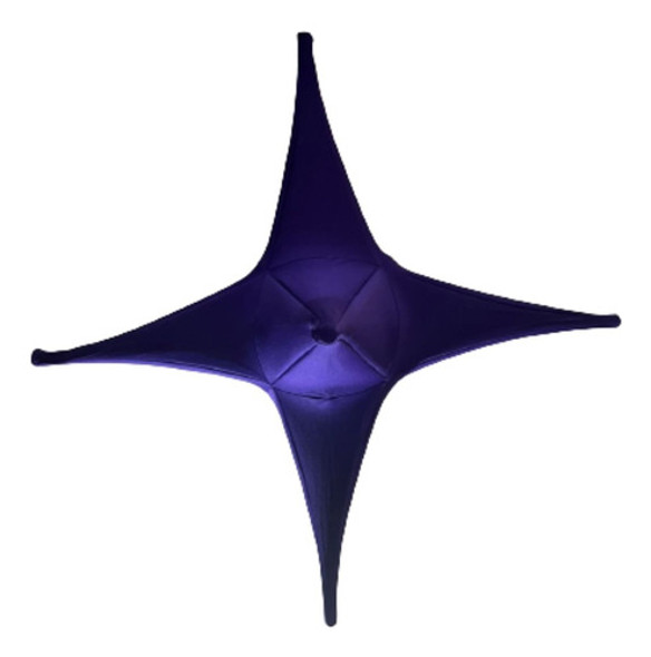 Estrela Malha Tecido Decoração  Festas Eventos - Roxo 0