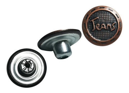 Botones Jeans 17mm Color Cobre Viejo X 50u. 1