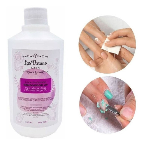 Removedor Para Uñas Semipermanentes Las Varano 500ml 0