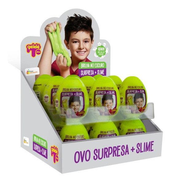 18 Und Ovos Surpresa Slime Brilha No Escuro - Doce Brinquedo 0
