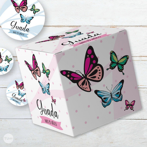 Kit Imprimible Mariposas De Colores Tukit 1