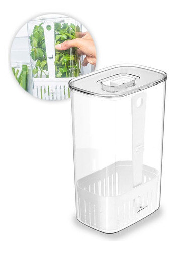 Organizador De Temperros Clear Fresh 2,3l Cozinha Geladeira 0