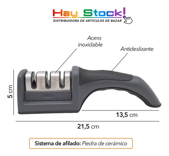 Afilador Afila Cuchillo Profesional Hudson Piedra Cerámica 1