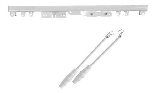 Riel Europeo 2,00 M Para Cortina Completo C/baston Star Deco 0