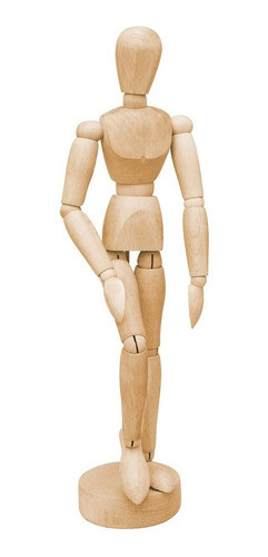 Muñeco Articulado Artmate De Madera 14 Cm 0