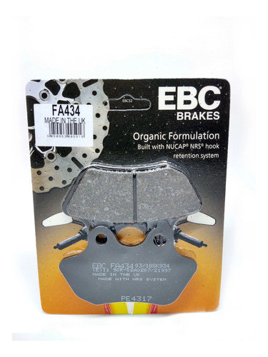 Pastillas Freno Ebc Fa434 ¿harley Flstsc/i Springer 06-07 1