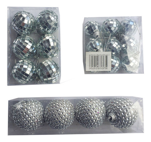 Bolas Espejos, Brillantes, Navideñas 0
