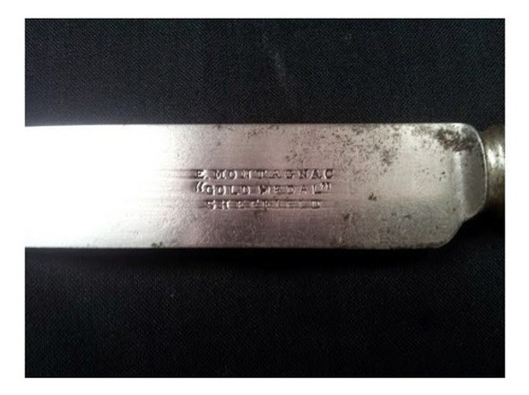 Cuchillo Acero Al Carbono Inglés Montagnac Sheffield 1 1