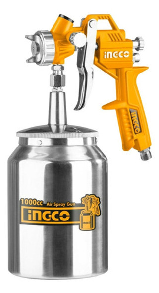 Pistola P Pintar 1000cc 1.5 Mm Tacho Metalico Ingco Asg3101 0