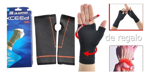 2 Muñequeras Compresion Elastizadas+2 Muñequeras Dedo Pulgar 1