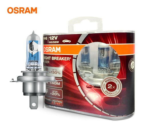 Lampara Osram H4 Night Breaker Unlimited X2 Unidades Germany 0