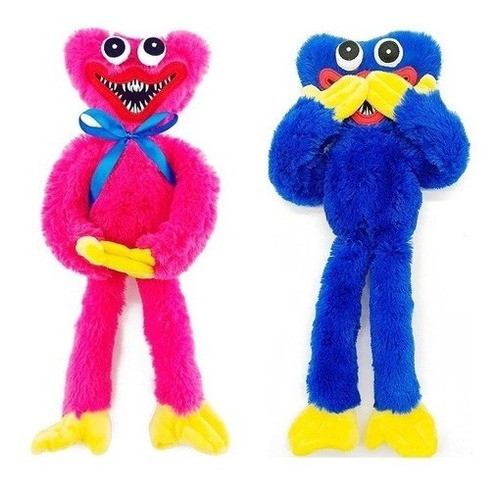 Juguete De Peluche Poppy Playtime Y Muñeco Azul Huggy 60 Cm 1