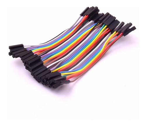 Pack 40 Cables 10cm Protoboard Hembra Hembra Nubbeo 0