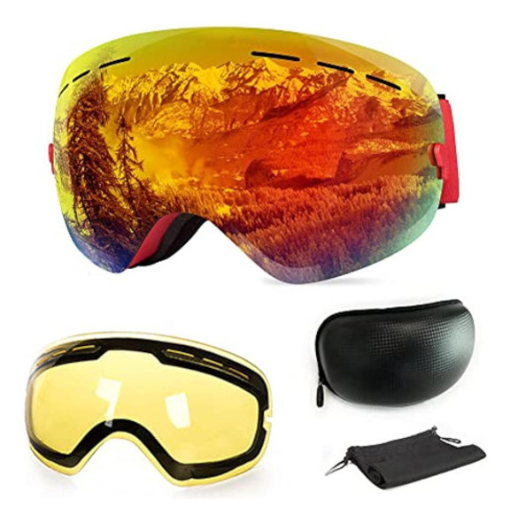 Extra Mile Ski Goggles, Anti-fog Protection 0