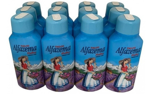 Kit Com 12 Talcos Alfazema Halley Original 200gr 0