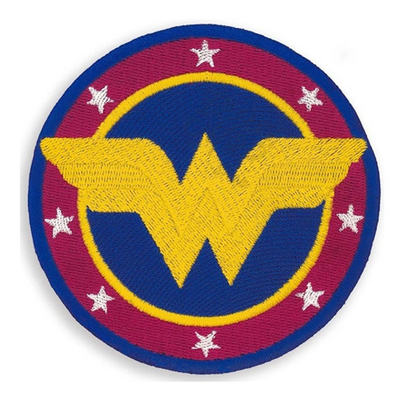 Wonder Woman Parche Bordado 20 Cm Termoadhesivo Mujer Maravi 0