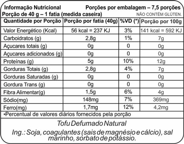 Tofu Defumado Natural 300g - Go Veggie Brazil 1