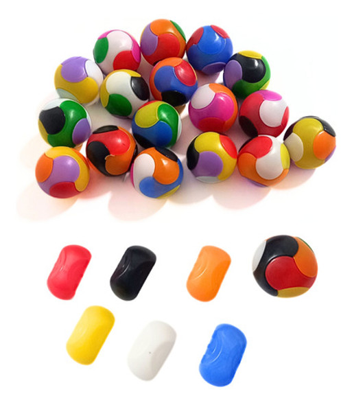 50 Bola Monta E Desmonta Brinquedo Infantil P/ Lembrancinha 1