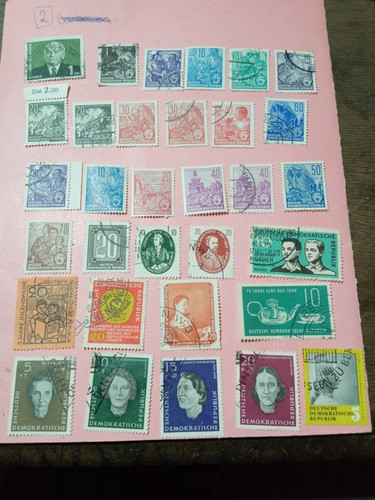 Alemania Oriental 82 Estampillas Usadas Desde 1953 Al 1984 0