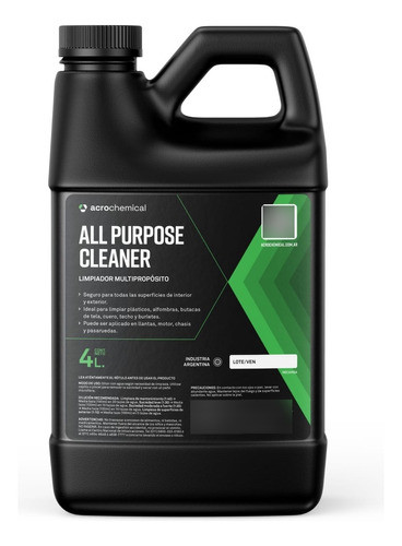 Acrochemical Apc Desengrasante Multiproposito Interior 4 Lts 0