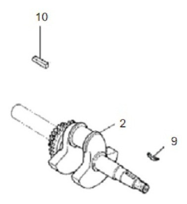 Chaveta Motor Estacionario 5,5/6,/7,0 Branco 0