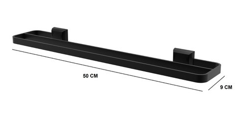 Kit De Acessórios Para Banheiro 3 Peças Banho Duplo Preto 1