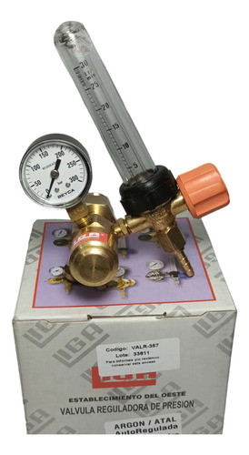 Valvula Regulador Atal Argon  Caudalimetro Y Manometro Tig 0