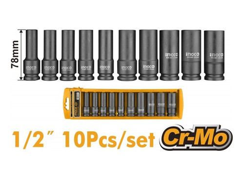 Juego 10 Dados 1/2  Impacto Profundos Ingco Hkissd12102l 1