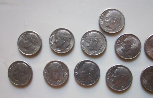 15 Monedas One Dime Usa De 1977 A 2014 1