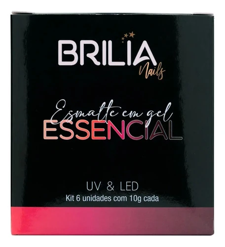 Brilia Nails Kit Essencial Esmaltes Em Gel 6 Unidades 0