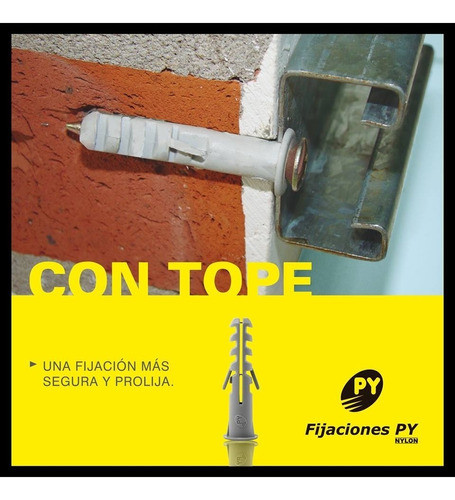 Tarugo Común Con Tope Nº8 - Fijaciones Py - 200 Unidades 1