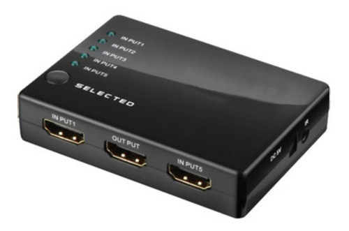 Switch Chaveador Hdmi Com 5 Entradas X 1 Saída Flexport 1