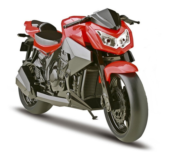 Moto Naked Motorcycle 26 Cm Pneus Borracha - Roma Brinquedos 0