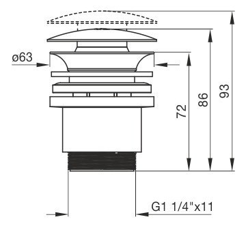 Sopapa Lavatorio Automatica Fv Soft Touch 248.10 Al Zio 1