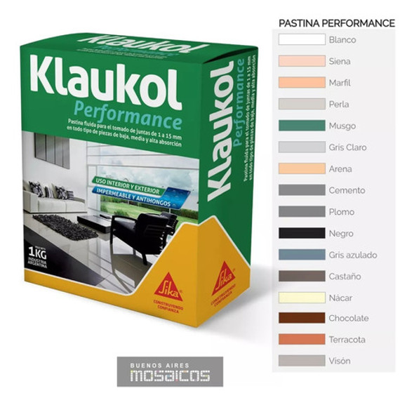 Pastina Klaukol Alta Performance Porcelanato Cemento 5 Kg 1