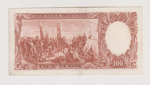 Billete Argentina 100 $ Bottero 2078 Año 1967 Excelente + 1