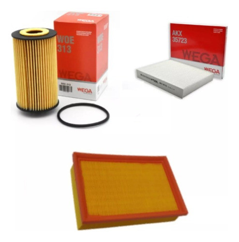 Kit 3 Filtros Chevrolet Tracker Wega Aceite Aire Habitaculo 0