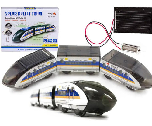 Tren Solar Con Panel Energia Educacional Trencito Para Armar 0