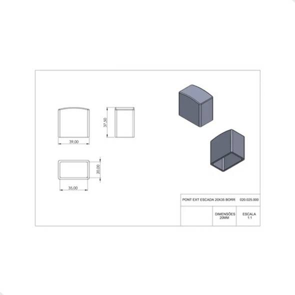 Pe Escada Mor Sapata Borracha 20x35 4 Uni 1