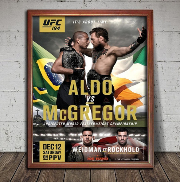 Ufc Aldo Vs Mcgregor Poster En Cuadro Para Colgar 0 Ufc Aldo Vs Mcgregor Poster En Cuadro Para Colgar 0